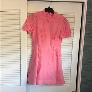 ANTONIO MELANI Pink Floral Midi Dress